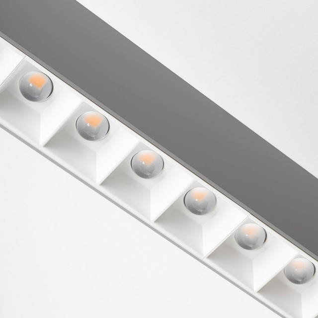 Artemide A.39 Refractive - Suspension - Direct + Indirect Emission - 1480mm - 4000K - Undimmable - Silver — BZ03805 — manufacturer representative image