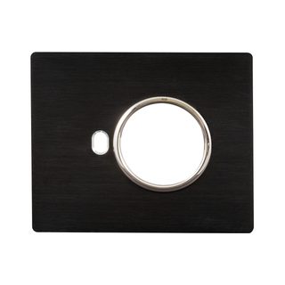 AVE NEW STYLE S44 ALUMINUM PLATE, ANTHRACITE ALLUMINUM – 1 SCHUKO SOCKET + 1 CONTROL – 3 MOD — 44PANQ902ANS