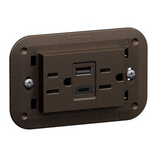 BTicino American standard 2 P+E 15 A - 127/250 Va.c. — KB4188AC