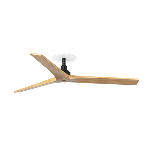Faro Barcelona KLIM RECESSED M Ceiling fan black/pine — manufacturer representative image