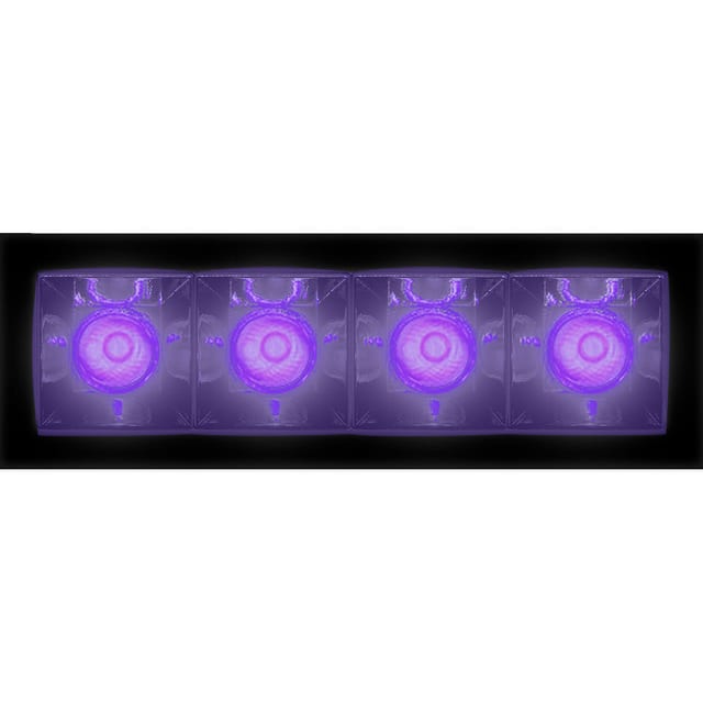 Artemide Sharp - 4 optic unit - 11W - 36° Violet Integralis Trim Black — AF10704IN4