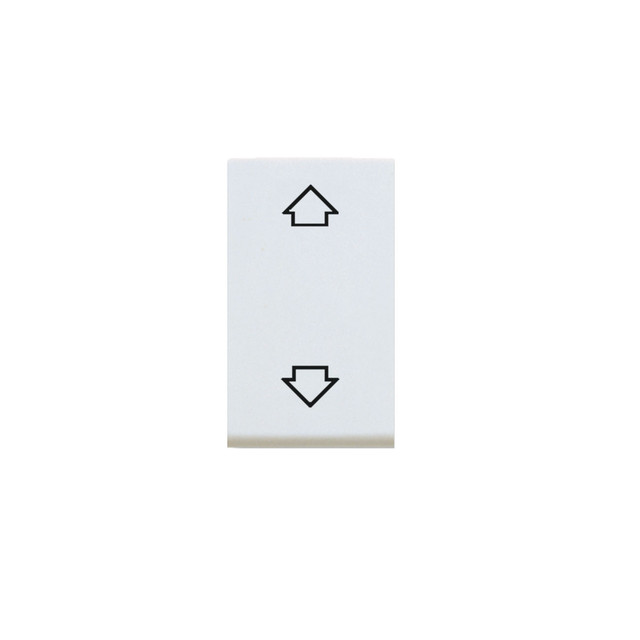 AVE 10A 2 way and center off double pole push button with arrows (retractive) — 45554