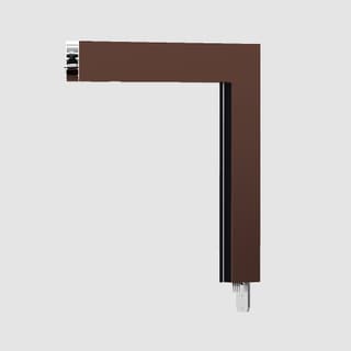 Artemide A.24 - Ceiling Magnetic Track - 90° Angle (on perpendicular planes) - Brushed Bronze — AQ39320