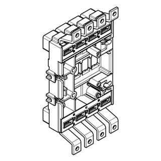 BTicino Base 4P with front terminals for M4 630 plug-in/draw-out version — M7B14
