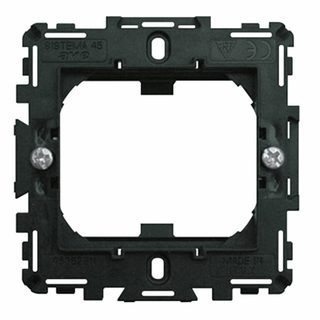 AVE 1-2 gang frame with clips for squared or 60mm round boxes — 45362EX
