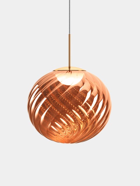 Tom Dixon Whirl Large Pendant | Copper Polished Polycarbonate — WHS02CO-PEUM1