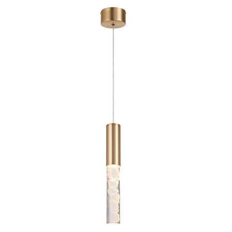 ACA Lighting OASIS-PENDANT LAMP BRASS GOLD ALUMINIUM LED COB 7W CCT 350LM IP20 50X50X1500MM — manufacturer representative image