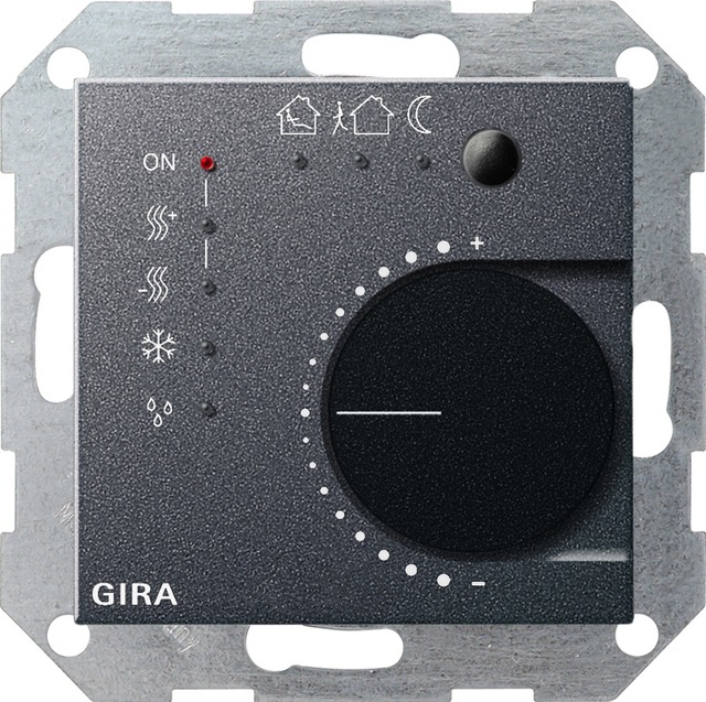 Gira contin.cont. btn I/F 4-g KNX System 55 anthracite — 210028