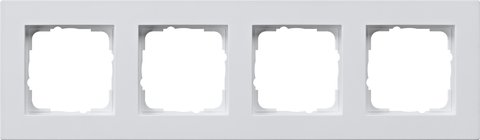 Gira E2 cover frame for flat installation pure white matt pure white matt — 0214225