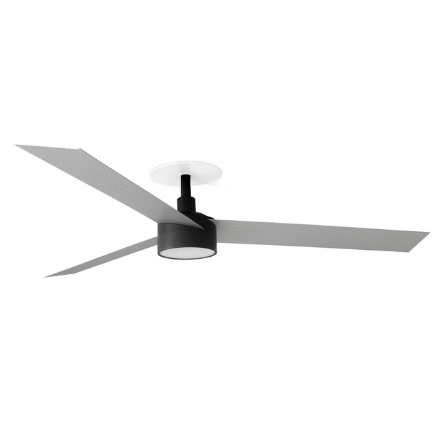 Faro Barcelona CRUISER RECESSED L LED Ceiling fan black/aluminium 20W SWT — 34286R1S