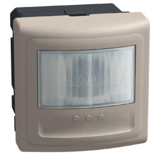 BTicino Switch with IR ray movement sensor - selector switch for operating mode - 2 modules - stone — YG4432SN