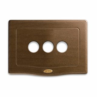 AVE ENGLAND STYLE PLATE WALNUT 3 CONTR. — 44PLE03NOC