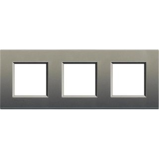 BTicino Square cover plate 2x3P 71mm avenue — LNA4802M3AE