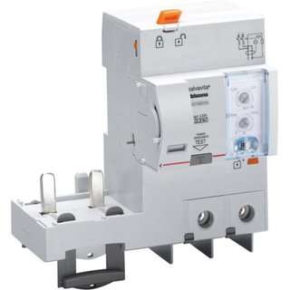 BTicino Earth leakage module 2P - type F - In= 63A - Vn= 230/400Vac - time and current setting — G27XF63