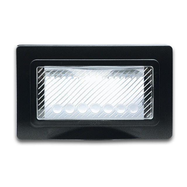 AVE IP55 PLATE BLACK S44 4M — 44SP04GSL