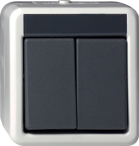 Gira rocker btn series btn WP SM grey — manufacturer representative image