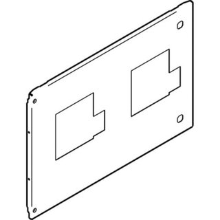 BTicino Front panel for M400-630E draw-out interlocked vertical with motor operator 600x400mm — 9531/04ECMI