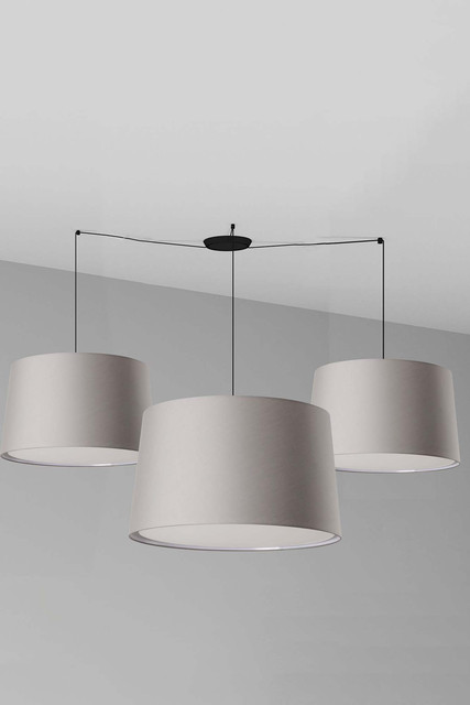 Faro Barcelona WINDSOR Black/grey multiple pendant lamp — 64332-132