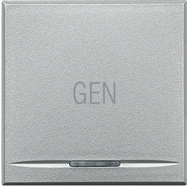 BTicino Key cover for 1 function with illuminated lens with screen printing symbol 'GEN' — HC4915/2AC