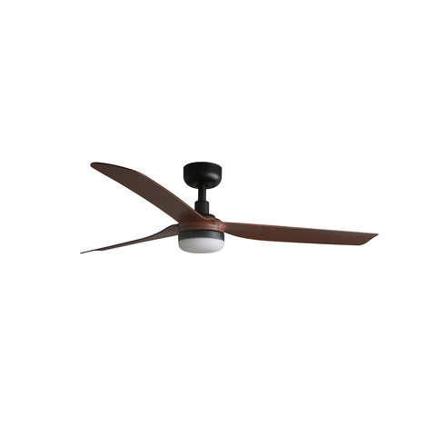 Faro Barcelona PUNT M LED Ceiling fan black/walnut 18W SWT — manufacturer representative image