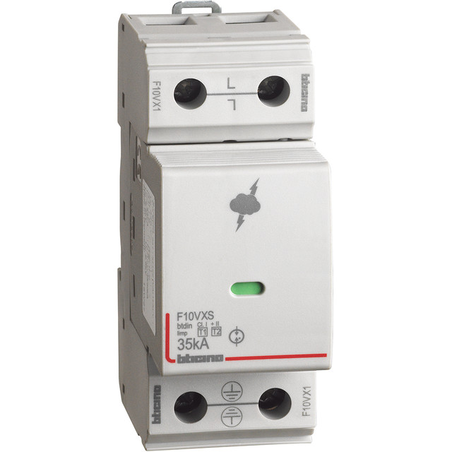 BTicino SPD - 1P - Type T1 - Iimp=35kA — F10VXS — manufacturer representative image