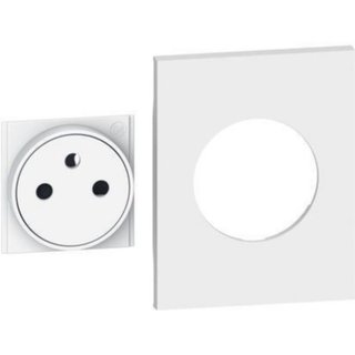 BTicino Cover + top for French-Belgium standard socket item K4142A — KW55M3F