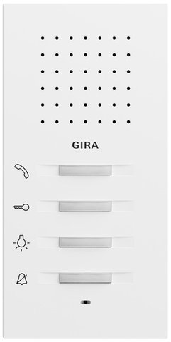 Gira Surface-mounted home station pure white matt (lacquered) System 70 — 125072