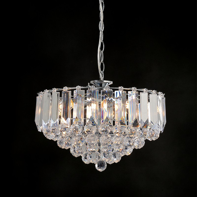 ACA Lighting PENDANT 3XE14 ACRYLIC+ CHROME METAL Φ38,ΧΗ98CM GRAPPA — SF175323PC
