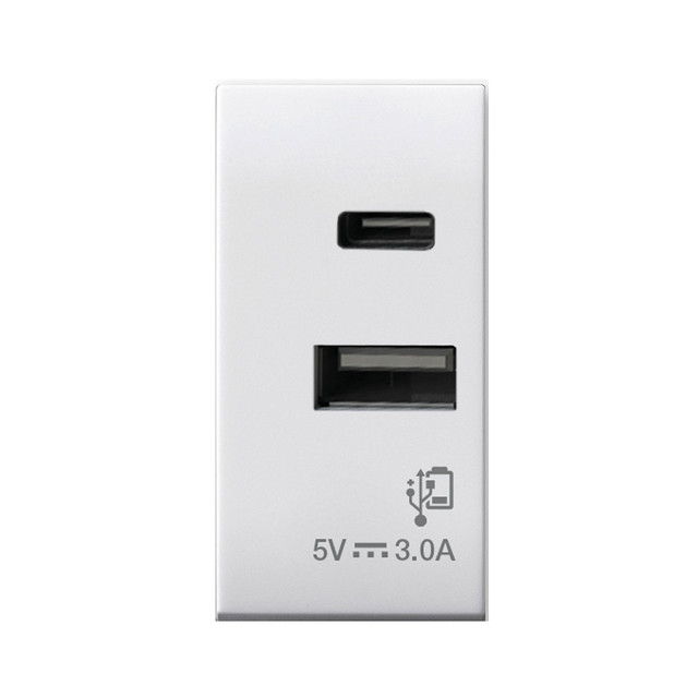 AVE USB POWER SUPPLY TYPE A + C 3A DOMUS 1M — 441082USBAC