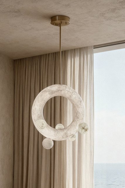 United Alabaster OZARK — alabaster pendant luminaire
