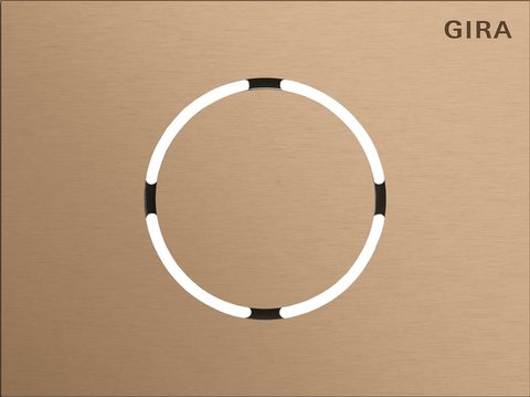 Gira System 106 front plate door station module bronze — 5579921