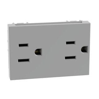 BTicino American standard Universal duplex socket 2P+E 15 A - 127/250 Va.c. — JG4188