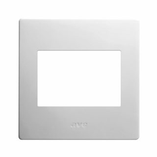 AVE FRONT PLATE 98X98 WHITE CORIAN 3M — 44PCQ3B