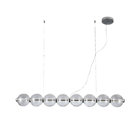 ACA Lighting BLOOM-PENDANT LAMP CHROME METAL + GLASS LED 27W 3000K 2160LM IP20 — manufacturer representative image