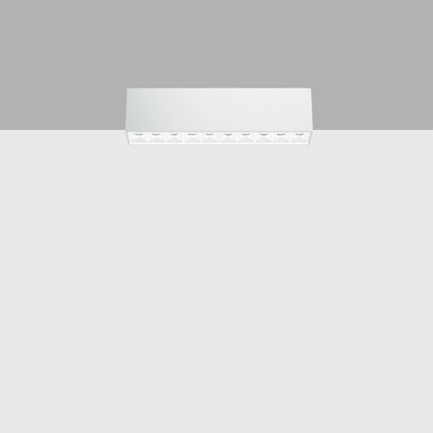 iGuzzini EJ56 — Ceiling-mounted luminaire with 10 optic elements for LED lamps - fixed optics with metallised thermoplastic high definition Opti-Beam reflectors — manufacturer representative image