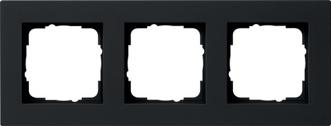 Gira E2 cover frame for flat installation black matt (lacquered) black matt (lacquered) — 0213095