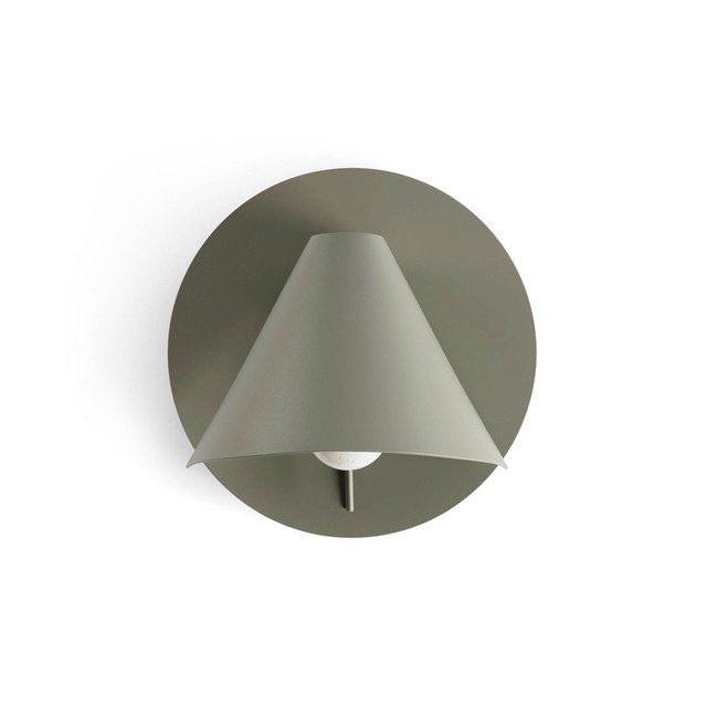 Faro Barcelona NOON Moss grey wall light — 62356