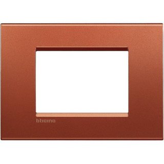BTicino Square cover plate 3 modules - brick — LNA4803RK