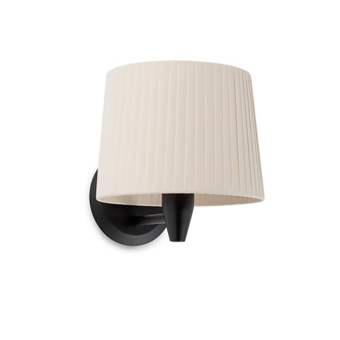 Faro Barcelona SAMBA Black/ribbon beige wall lamp — manufacturer representative image