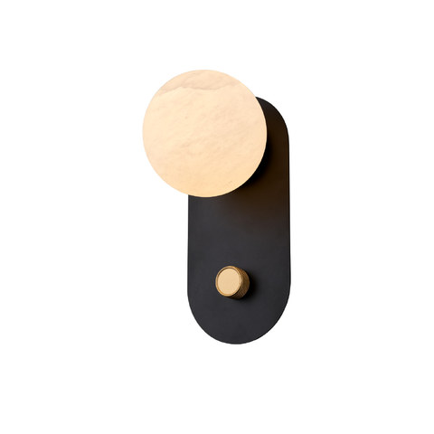 ACA Lighting MARBELLA-WALL LAMP SAND BLACK ALUMINIUM LED SMD 11W DIMMABLE 2700K 715LM IP20 140X182X300MM — manufacturer representative image