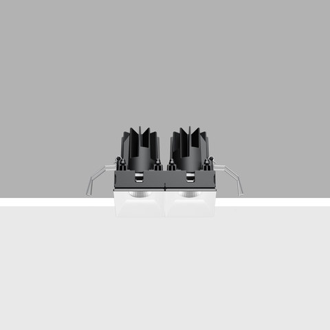 iGuzzini N149 — Fixed optic, twin compartment, recessed luminaire for a warm white 2700K LED lamp with a high color rendering index — manufacturer representative image