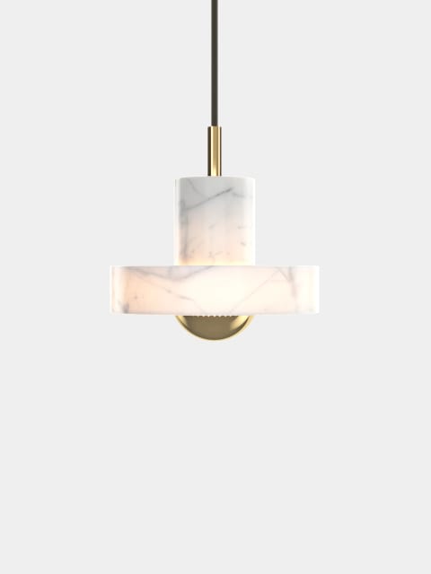 Tom Dixon Stone Small Pendant | Gold — STP04WGEU