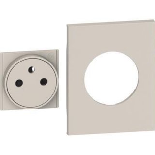 BTicino Cover + top for French-Belgium standard socket item K4142A — KM55M3F