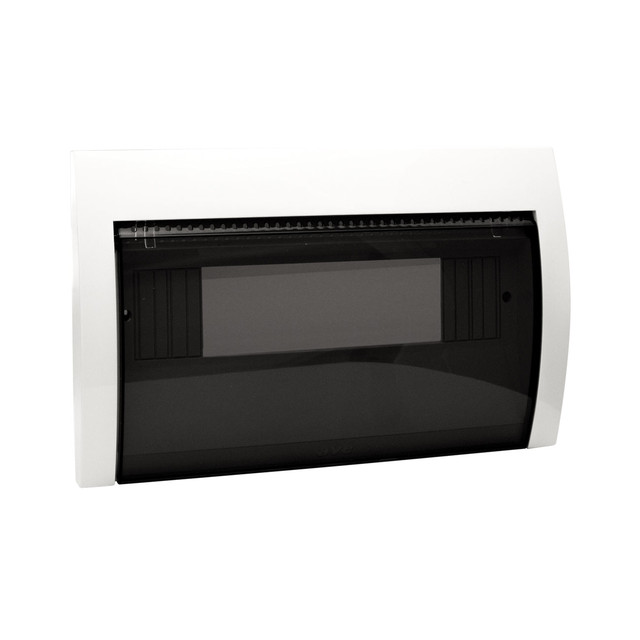 AVE Banquise white cover with tinted flap 12 modules — 53T12BG