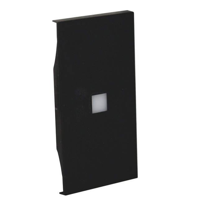 BTicino Lightable cover, 2 modules - high brightness. For devices item K4672M2L and item K4652M2. Black. — KG01MH2X