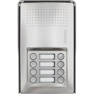 BTicino Linea 100 audio entrance panel with 8 Pushbutton — 343102