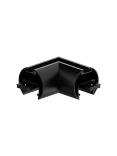 Zambelis 23350 HORIZONTAL CORNER FOR PENDANT ROUND MAGNETIC TRACK 15MM BLACK