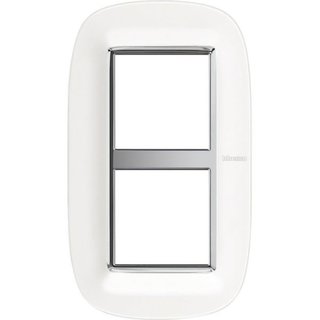 BTicino Elliptical cover plate 2x2P 71mm — HB4832M2CGW