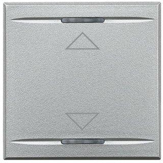 BTicino Key cover for 2 functions with illuminated lens with screen printing symbol "up/down" — HC4911/2AH