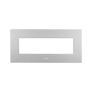 AVE S44 ALUMINUM PLATE, NATURAL ALLUMINUM – WITHOUT FINISHING FRAME – 7 MOD. — 44PAQ7ALS